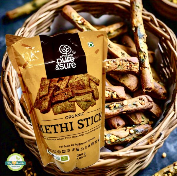 Organic Methi Sticks-200 g