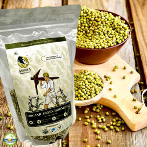 Organic Green Moong Whole - 500 gm